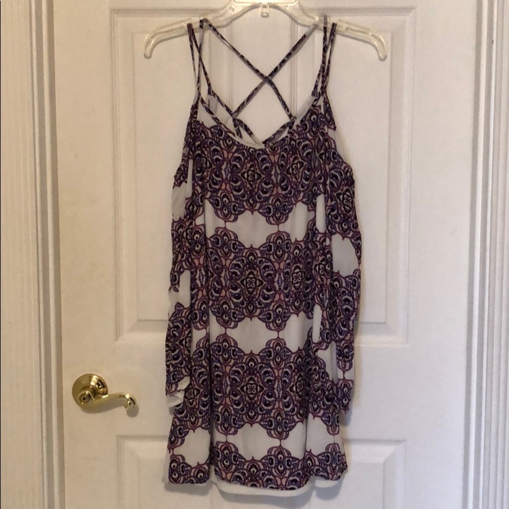 Cold shoulder, strappy back Charlotte Russe dress